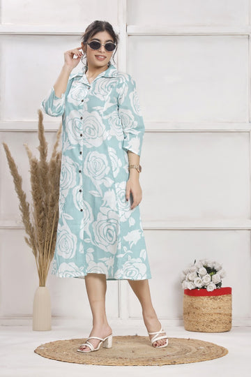 Elegant Ethnic Printed Kurta Set with Pants