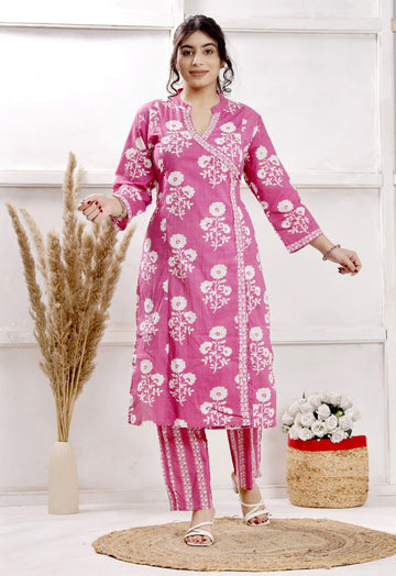 Elegant Ethnic Printed Kurta Set with Pants